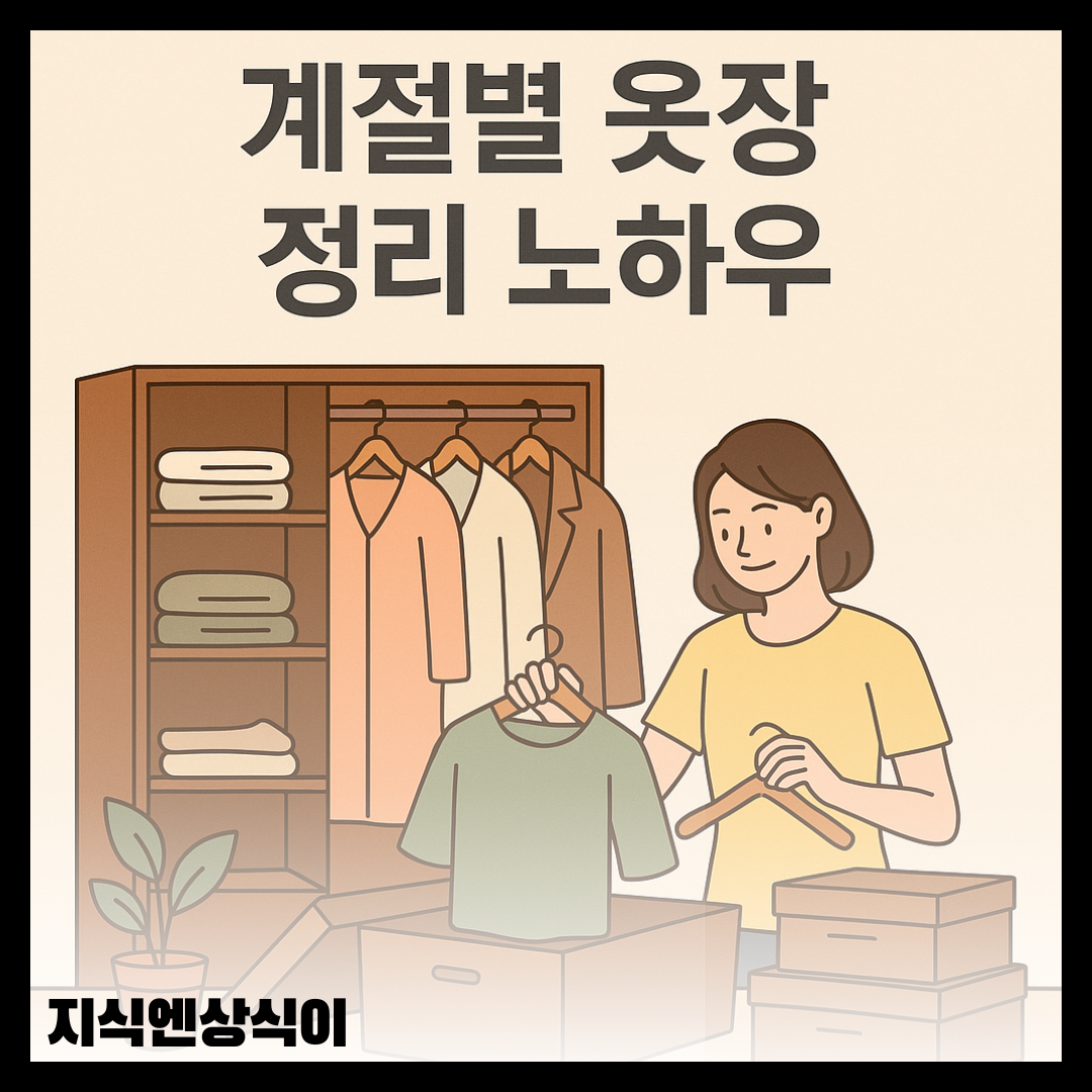 계절별 옷장 정리 노하우, 효율적인 옷 보관과 관리법