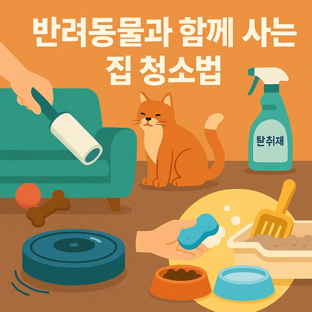 반려동물과 함께 사는 집 청소법