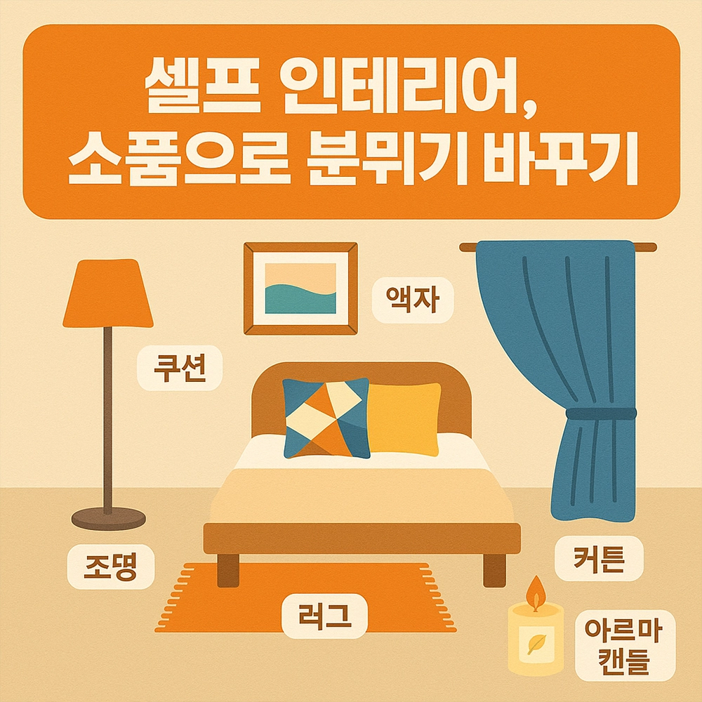 셀프 인테리어 소품으로 분위기 바꾸기