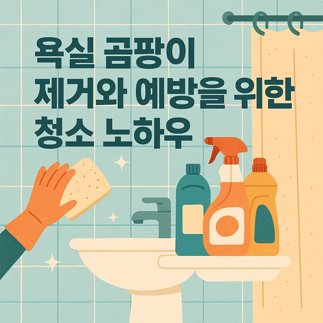 욕실 곰팡이 제거와 예방을 위한 청소 노하우