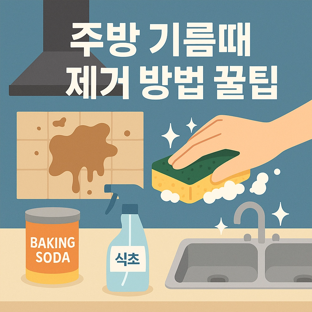 주방 기름때 제거 방법 꿀팁